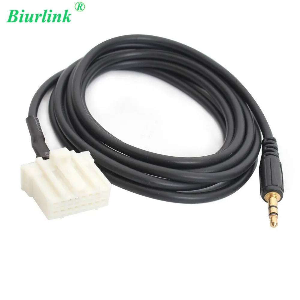 Аудиоразъем Biurlink 3 5 мм Aux кабель для Mazda 6 cd чейнджер аудио адаптер|aux cable for mazda|mazda aux