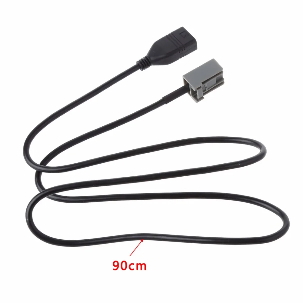 

Автомобильный удлинитель OOTDTY 90 см, USB 2,0, аудио-и музыкальный адаптер, Удлинительный провод для Honda Mitsubishi 2009, детали кабелей