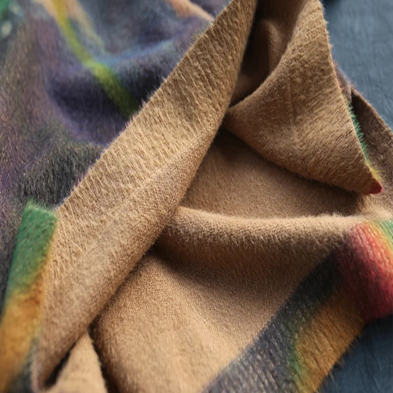 Новинка 2019 Осенний винтажный женский свитер водолазка с длинным рукавом