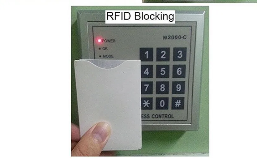 RFID блокировка алюминиевые рукава сумка для хранения защитная карта