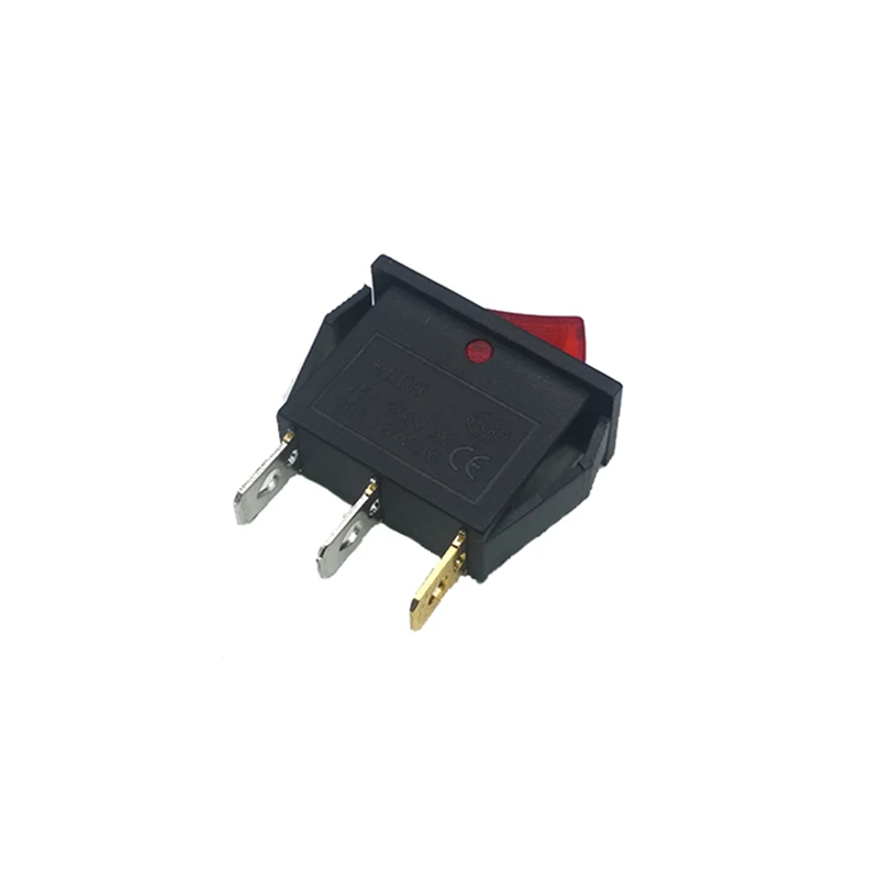 KCD3 5 шт./лот 30*13 мм SPST 3PIN оснастка вкл/выкл положение оснастка лодка кулисный переключатель с индикатором светильник 15A/250 в высокое качество