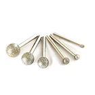 Набор боров dremel с круглой алмазной шлифовальной головкой, 6 шт., аксессуары для вращающихся инструментов, мини-сверлильный диск, инструменты для стеклянных камней