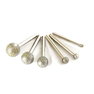 Набор боров dremel с круглой алмазной шлифовальной головкой, 6 шт., аксессуары для вращающихся инструментов, мини-сверлильный диск, инструменты для стеклянных камней