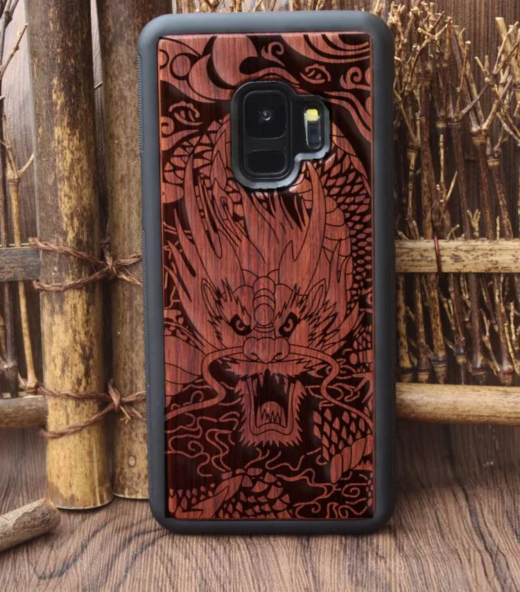 Лидер продаж Новые Дизайн Дерево чехол для Samsung Galaxy S9 плюс деревянная крышка