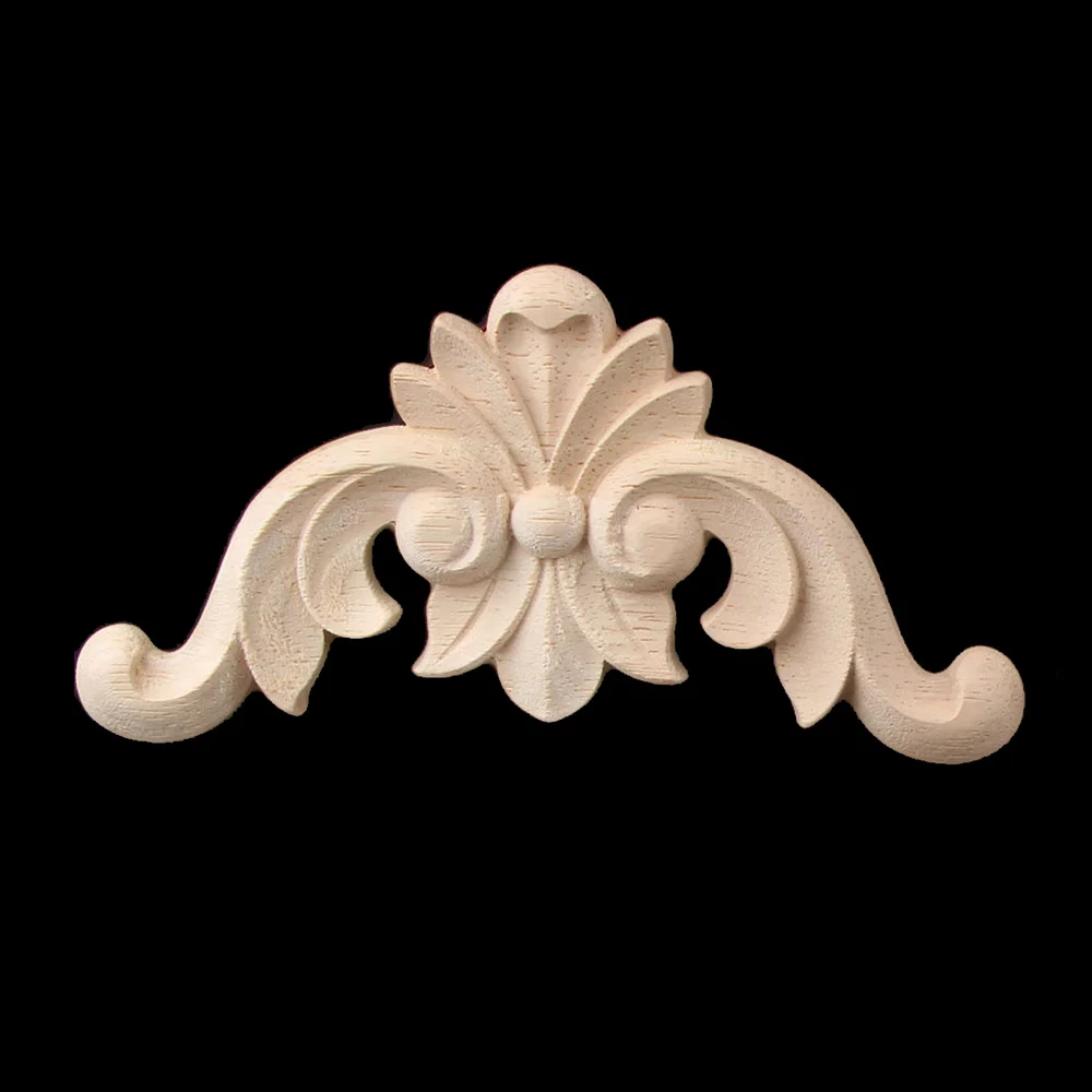 Резьба по дереву в виде Розы Европейский Декор мебели ремесла статуэтки