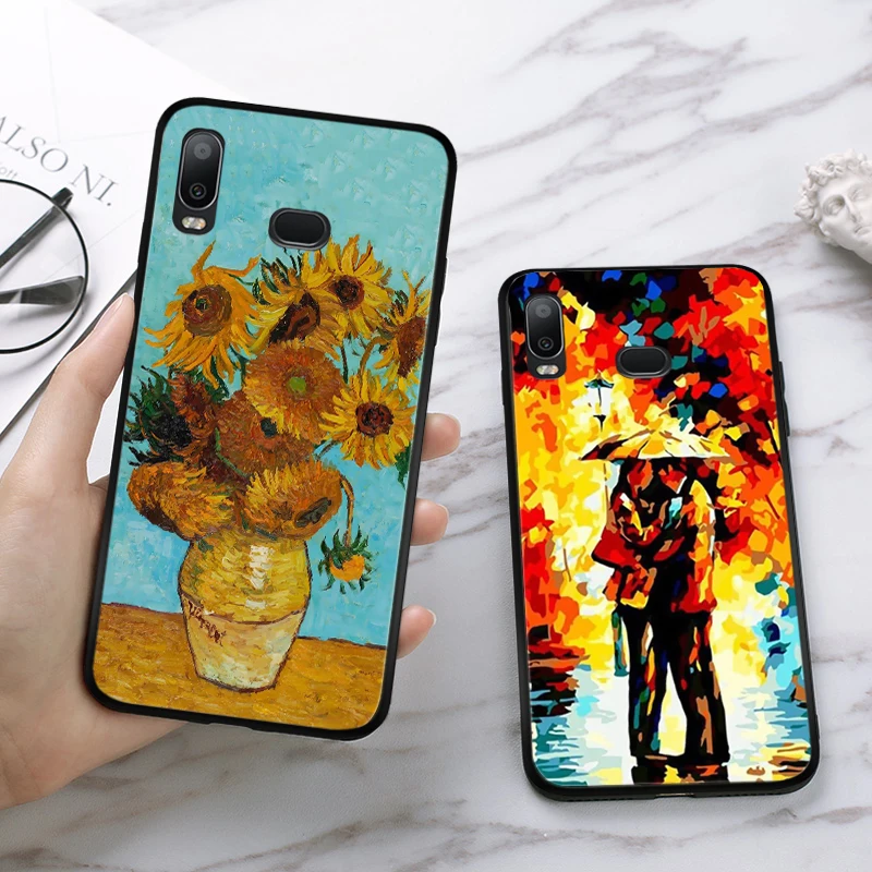 Силиконовый чехол с изображением звездной ночи для Samsung A2 Core A3 A5 A6 Plus A7 A8 A9 A10 A30 A50 A60