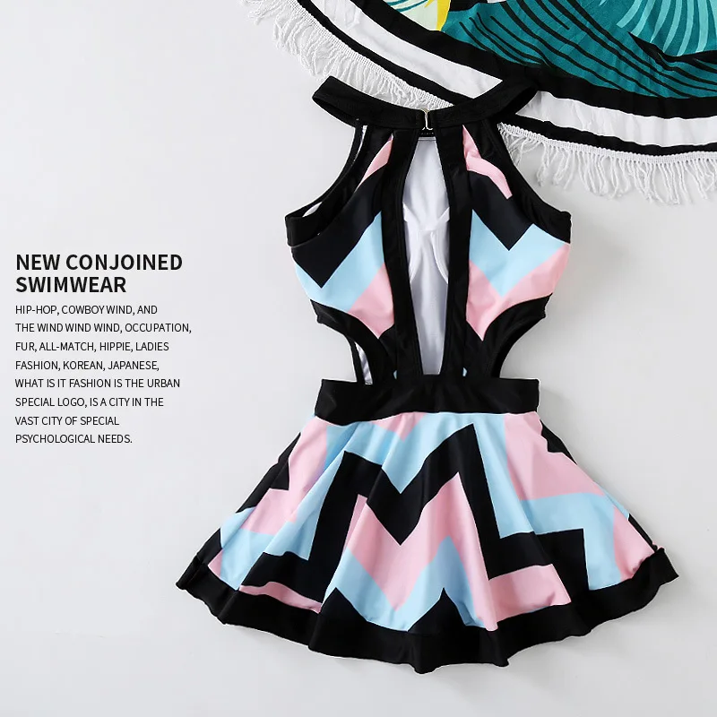 Новинка года цветочный одна деталь плавание костюм ming для женщин Maillot De Bain Femme пляжные платье боди ванный Комплект Одежда