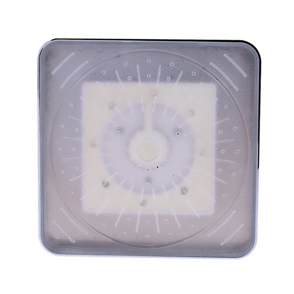 ABS Rainfall Square Accessories Shower Water Sprinkler Temperature Sensor Flow Spray 3 Color Changing Bathroom LED Lights | Обустройство