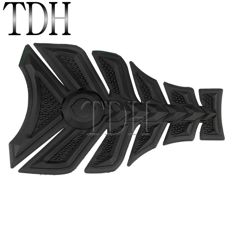 Черная резиновая накладка на бак мотоцикла против царапин наклейка масляный газ