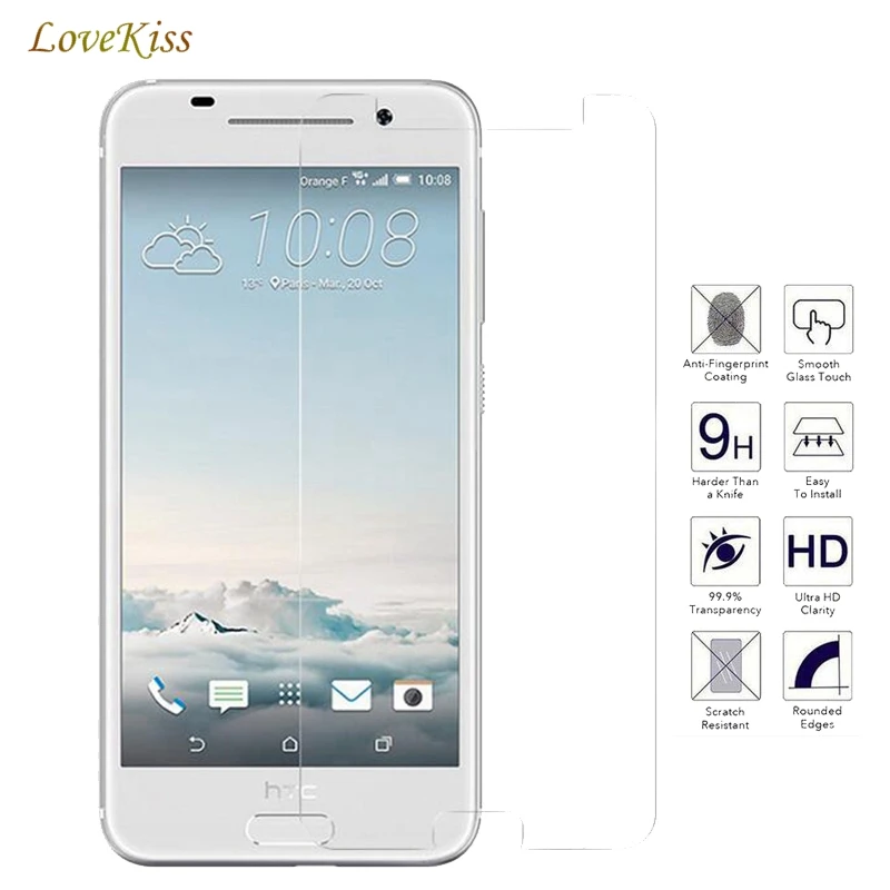 0,26mm 9H премиум-класса из закаленного Стекло для htc Desire 320 516 510 526 610 616 628 630 820 825 530 826 один M8 M9 M7 M4 мини A9 чехол