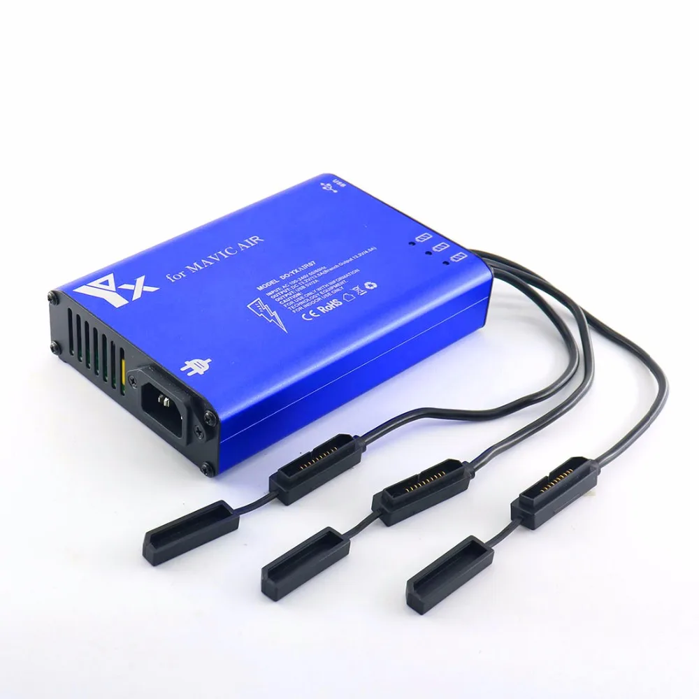 5 в 1 Mavic Air charger 3 Way батарея Зарядка 2 USB порт пульт дистанционного управления