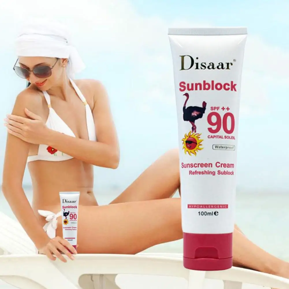 Spf90 + солнцезащитный крем водонепроницаемый отбеливающий изоляционный