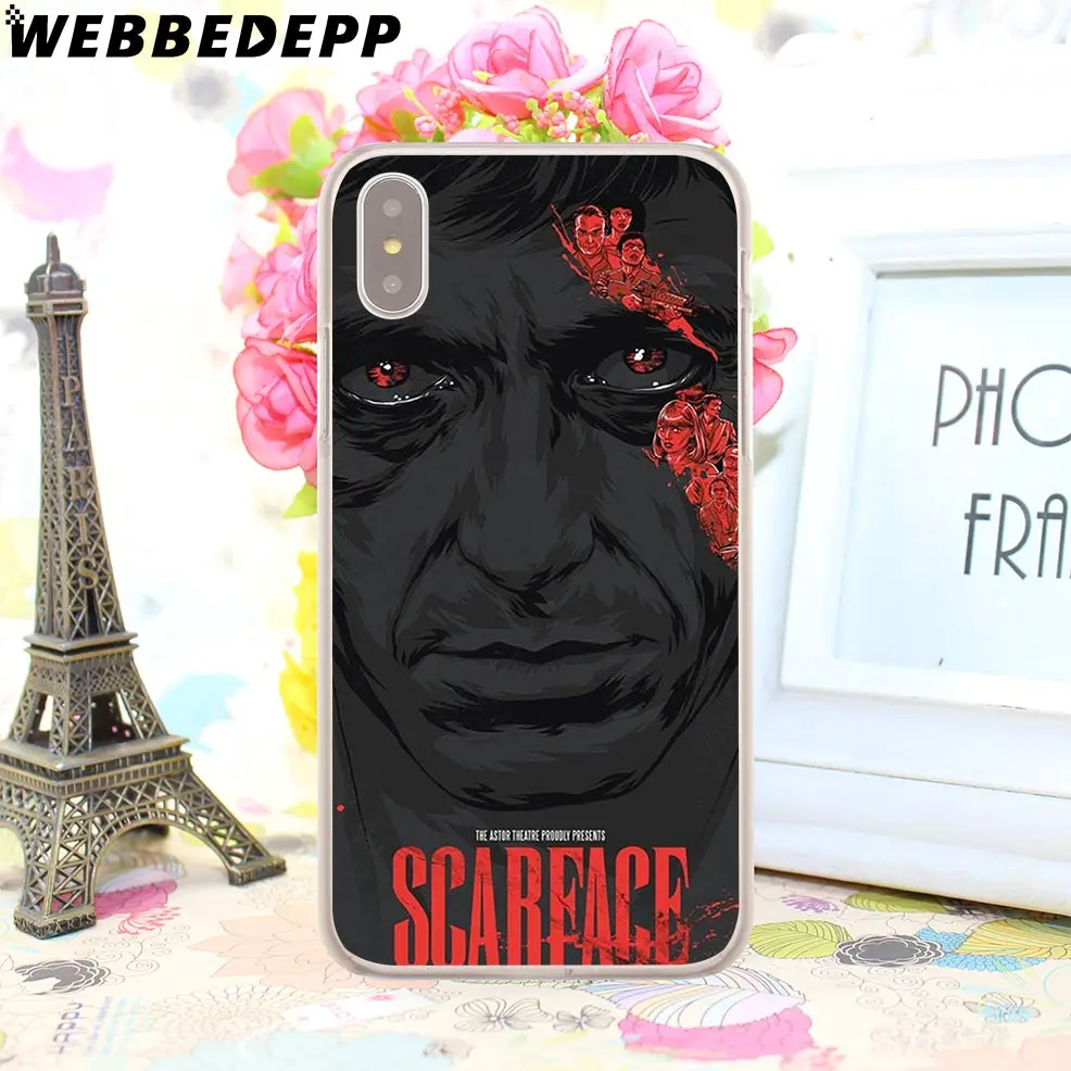 6 WEBBEDEPP Горячая Scarface Tony Монтана жесткий чехол для телефона для iPhone 4 4S 5C 5 5S SE 6 6S 7 8 Plus X XR XS 11 Pro Max задняя крышка - Цвет: 6