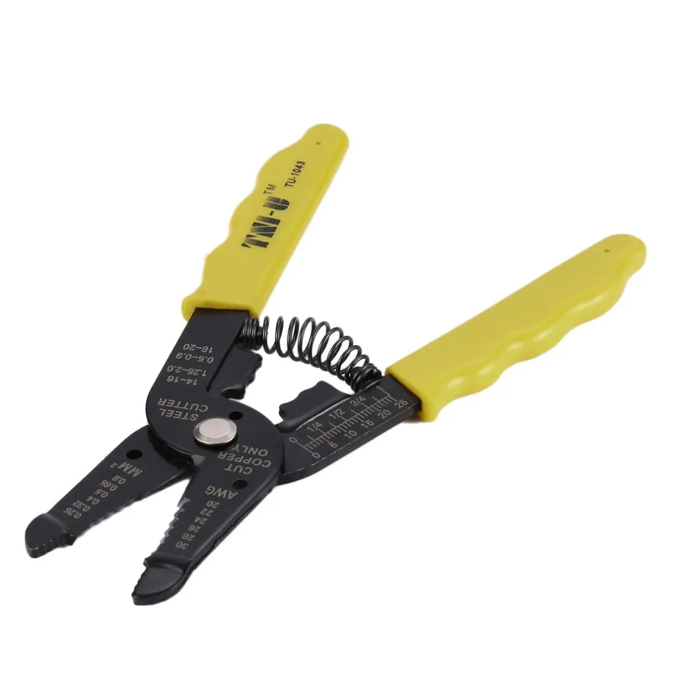 Wires Stripping Pliers Cable Cutter TU-1043 Portable Universal Wire Stripper Electric Crimper Strippers Tools | Инструменты