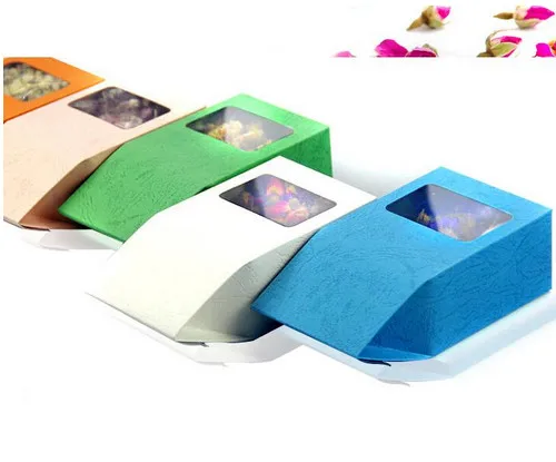 5 шт. Упаковка для чая картонная розовая крафт-Бумажная Сумка коробочка с