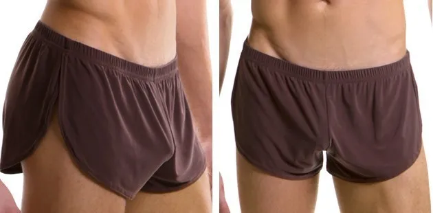 Мужские брендовые пикантные шорты-боксеры летние шорты для сна размеры S M L |