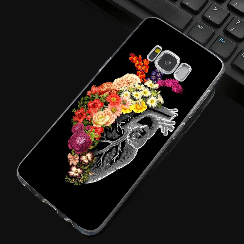 N249 Art Flower Soft TPU Silicone Cover For Samsung Galaxy S5 S6 S7 S8 S9 S10 5G S10E Lite Edge Plus Case |