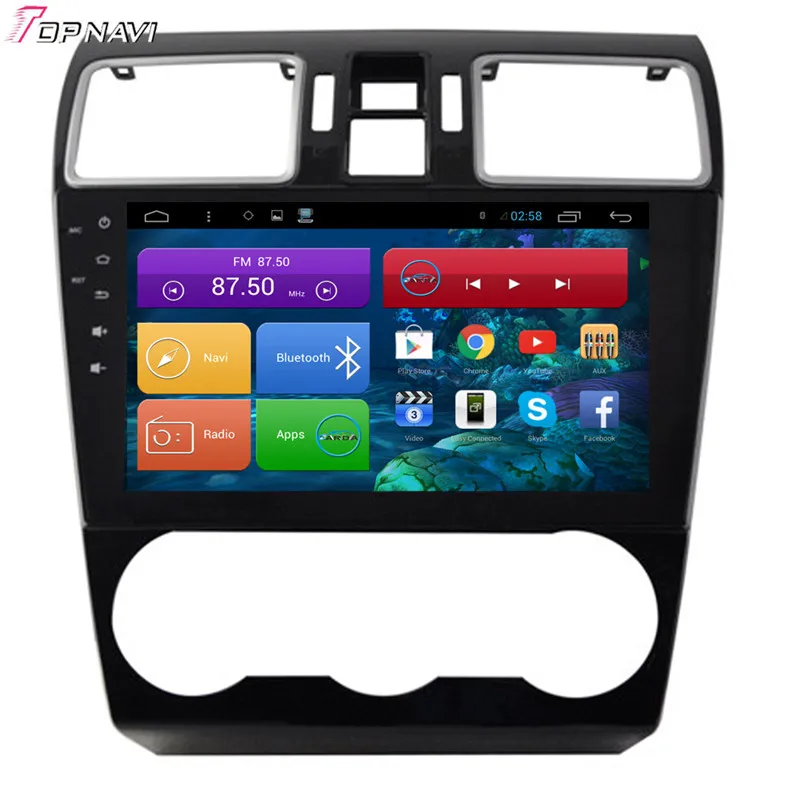 

Topnavi 9" Quad Core Android 6.0 Car GPS Navigation for Forester XV 2015 Autoradio Multimedia Audio Stereo,NO DVD