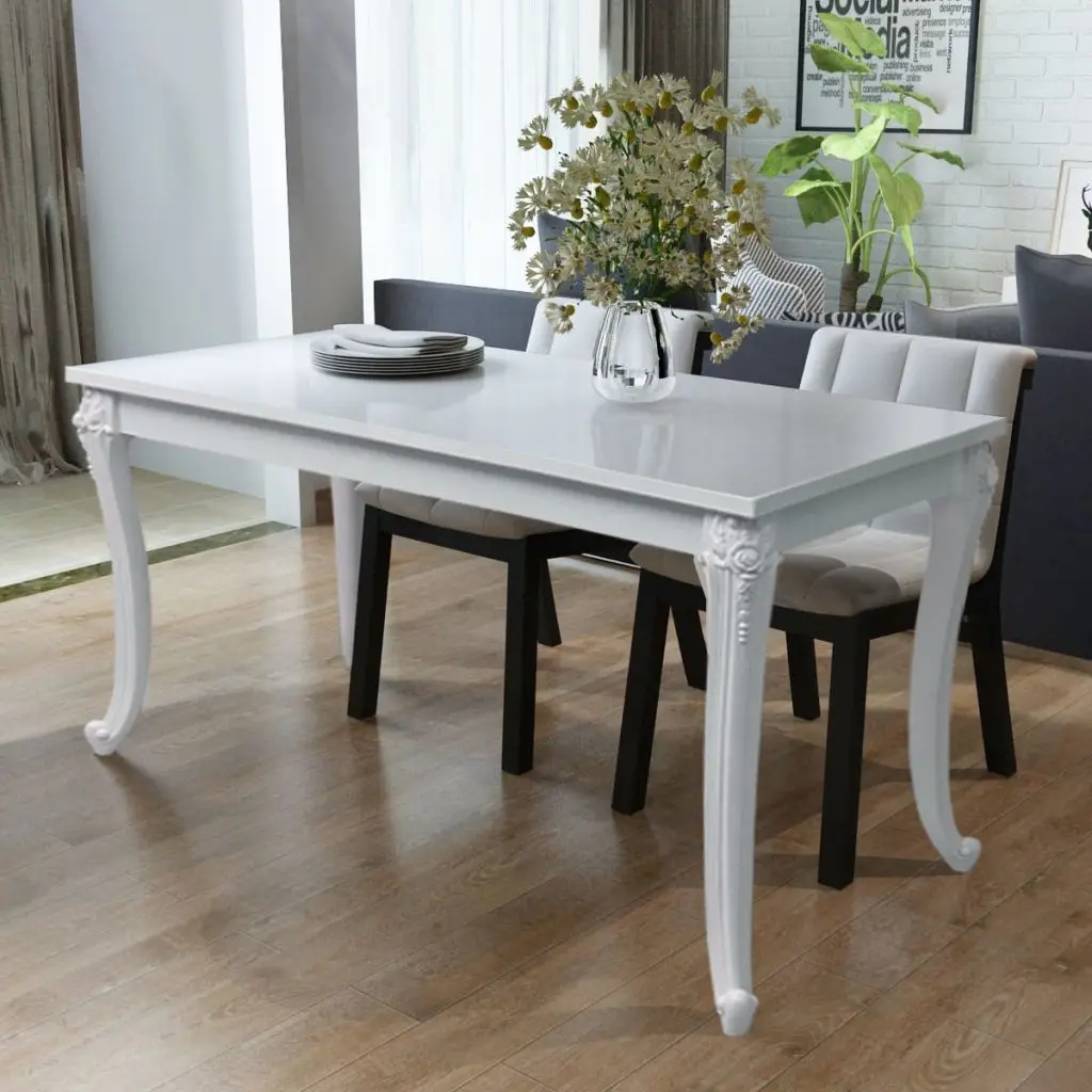 VidaXL обеденный стол 47 2 &quotх 27 6&quot х 30 &quotHigh Gloss White|dining table|table diningdining table gloss |