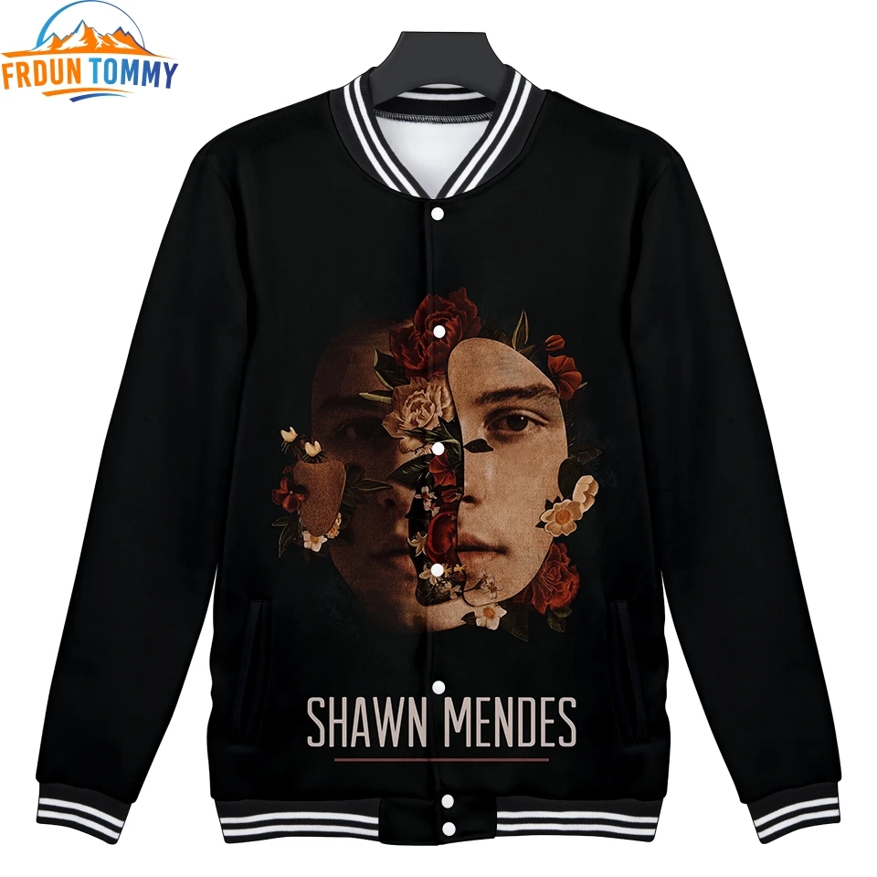 Новая бейсбольная форма Shawn Mendes с принтом хип-хоп Мужская/Женская Повседневная