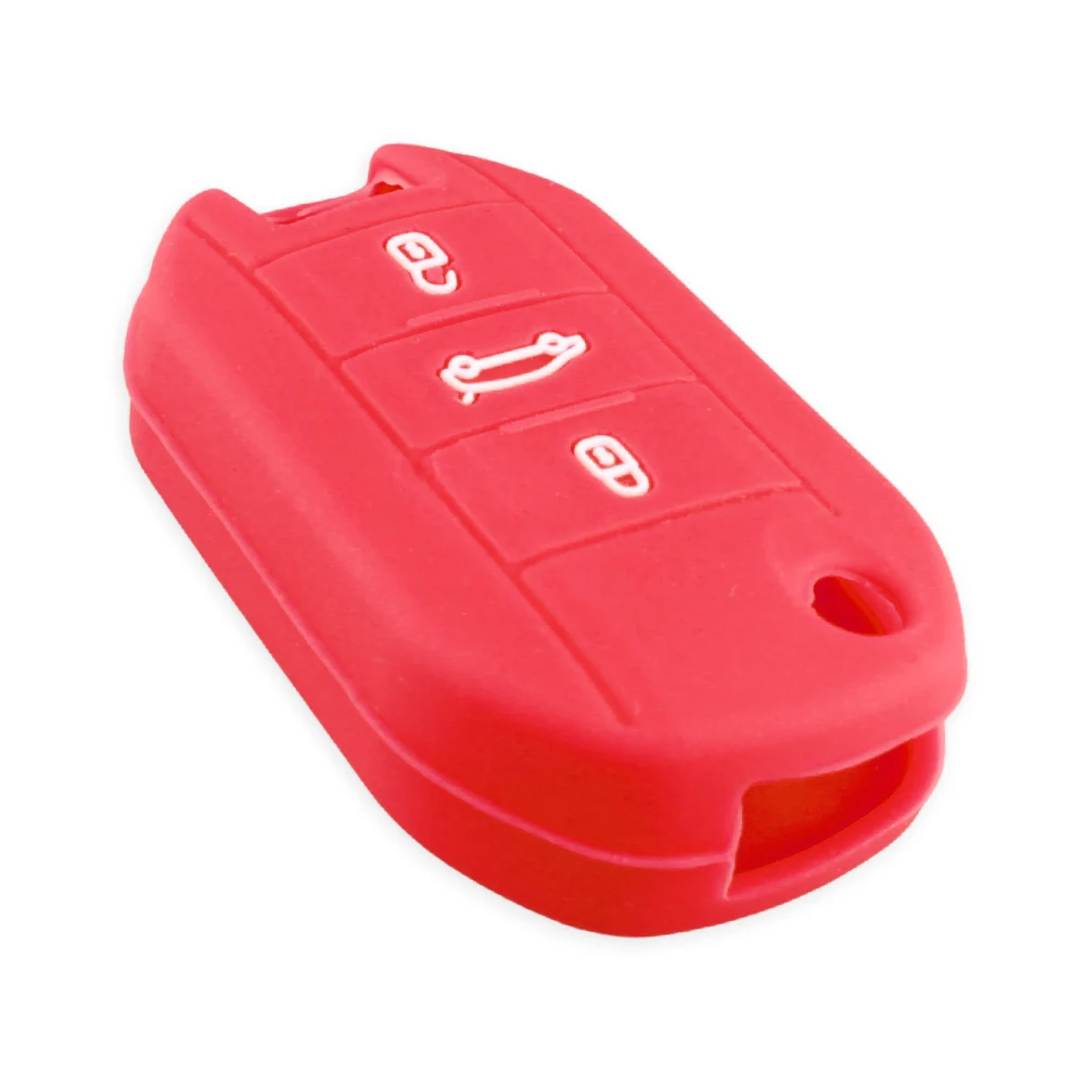 KEYYOU для peugeot 508 301 2008 3008 408 для Citroen C4 кактус C5 C3 C4L дистанционный Автомобильный ключ чехол силиконовый чехол сумка 3 кнопки