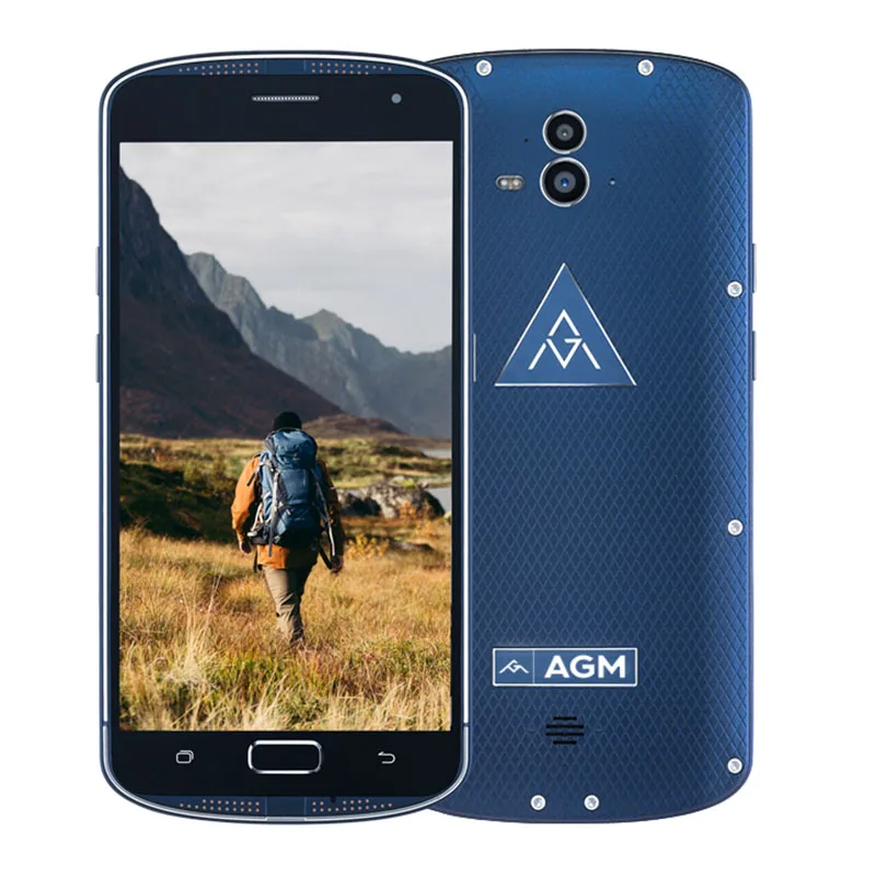 AGM x1 IP68 Водонепроницаемый мобильный телефон 5.5 &quotQualcom Octa core 4 ГБ + 64 5400 мАч 13MP
