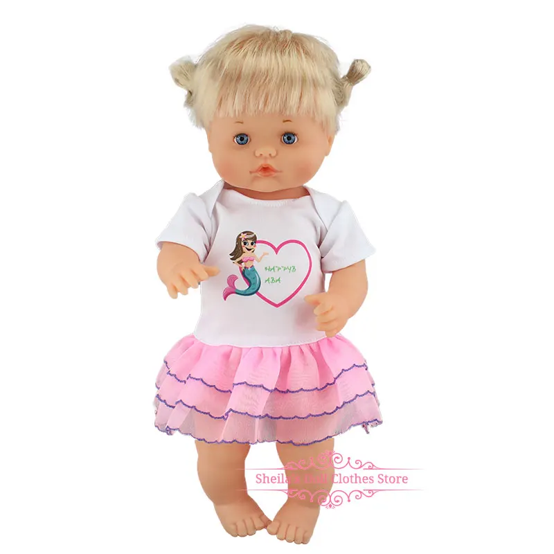 Новая модная одежда подходит 40 см 41 см Nenucos кукла Nenuco Ropa su Hermanita фиолетовая футболка с длинными рукавами в фиолетовый горошек штаны с шапочкой