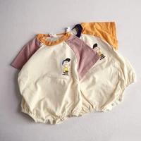 milancel summer baby clothing cartoon style baby bodysuits short sleeve infant boys jumpsuits
