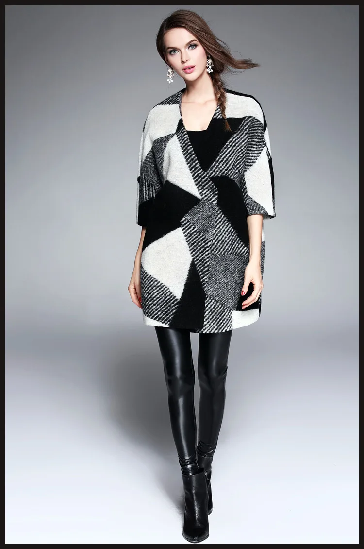 Контракт Пальто Новый Стиль Длина Зима Лин Сетки Семь Теплые Стеганые | Женская