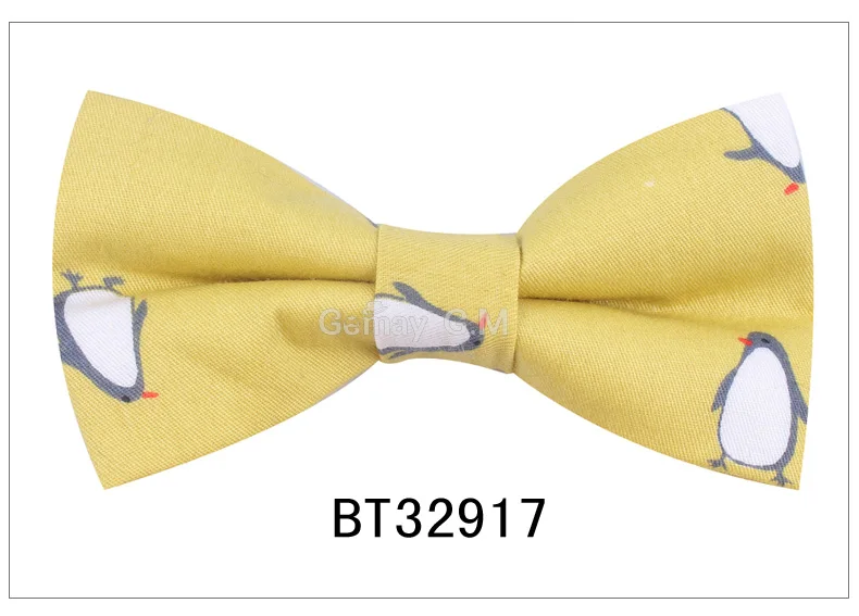 BT32917 Хлопковые мужские повседневные рубашки с животным галстуком-бабочкой, галстуки-бабочки для мужчин и женщин, галстуки-бабочки для взрослых с мультяшным принтом, галстуки-бабочки, свадебные галстуки-бабочки - Цвет: BT32917