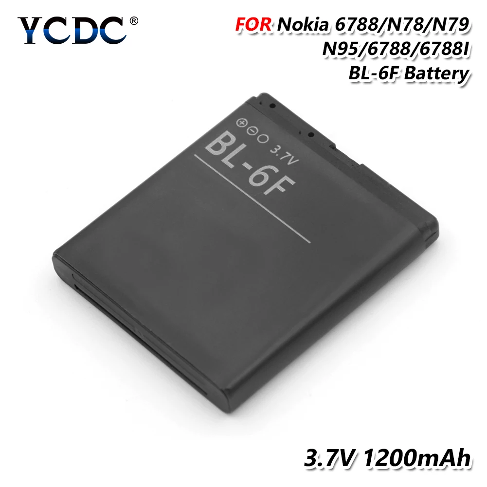 Лидер продаж 1200 мАч BL 6F BL6F BL-6F Перезаряжаемые Батарея для Nokia N78 N79 N95 6788 6788I Замена
