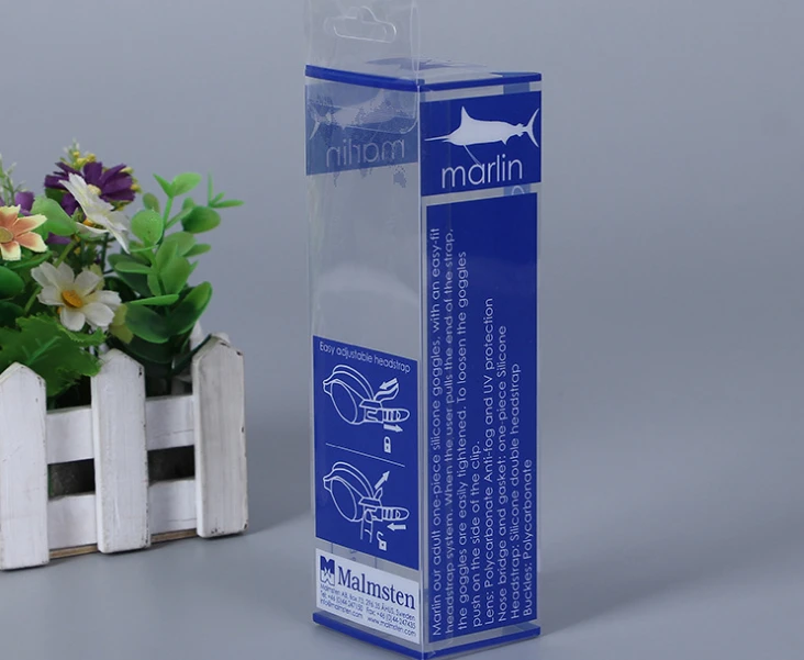 Индивидуальная прозрачная ПЭТ пластиковая упаковочная складная коробка для