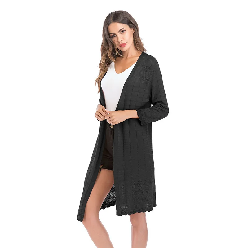 Casual Long Cardigan Women Clothes 2018 Autumn Lady Sleeve Knitted Sweater Top Femme Ponchos Y Capas Mujer Casaco Feminino |