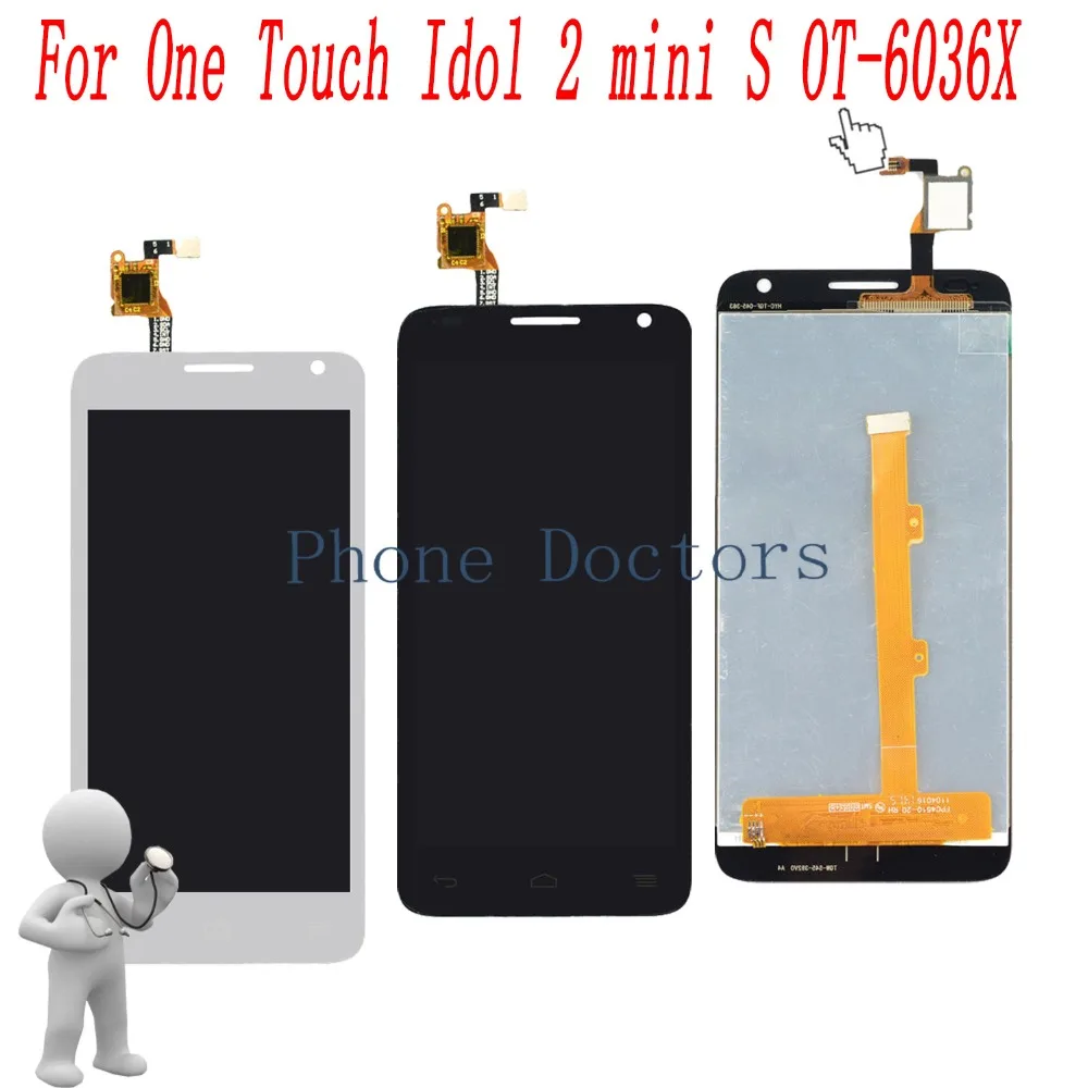 4 5 &quotцельный ЖК-дисплей + сенсорный экран дигитайзер в сборе для Alcatel One Touch Idol 2 Mini S