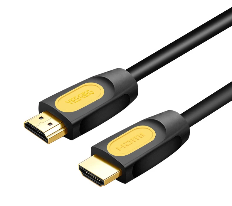 AUN Высокоскоростной HDMI кабель позолоченный 1,4 версия двойной магнит кольцо, поддержка 3D, 1080 P для ТВ, HD монитор, проектор