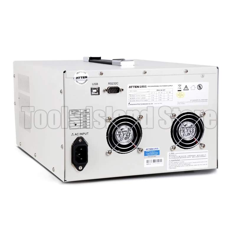 Трехканальный Линейный источник питания постоянного тока ATTEN 220V PR35-5A-3C 5A |