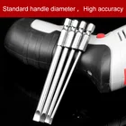 4 шт.лот S2 стальные магнитные шлицевые Отвертки Набор шлицевых электрических отверток длина 100 мм