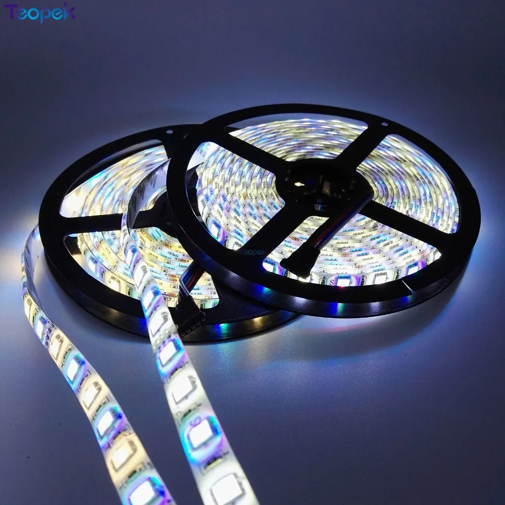 5M RGBW RGBWW RGB+Cool/Warm White IP65 Waterproof DC12V Flexible LED Strip + 2.4G Remote Controller+12V 5A Power | Освещение