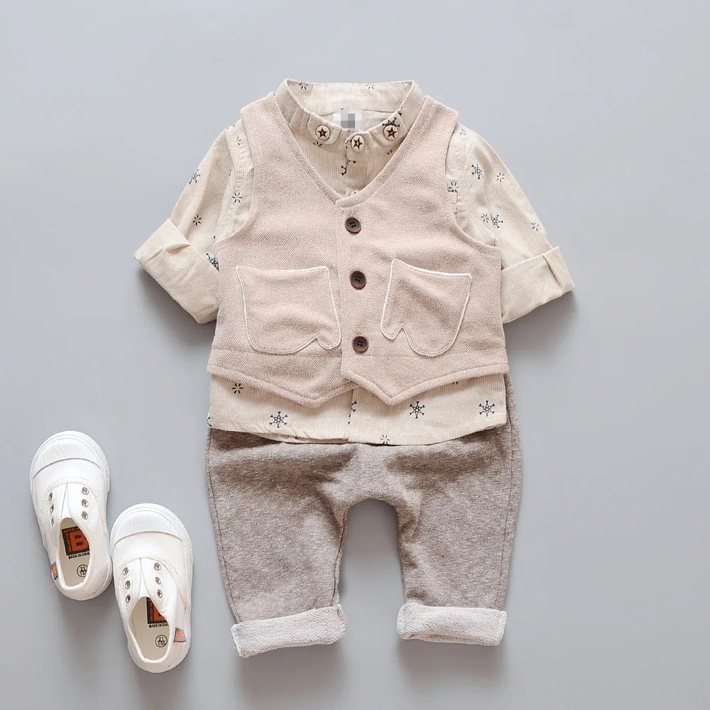 

B's shirt + vest + pants 3 suits