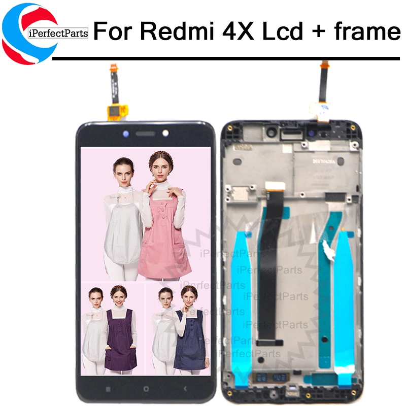 ЖК дисплей 5 0 дюйма для Xiaomi Redmi 4X дигитайзер сенсорного экрана в сборе с рамкой