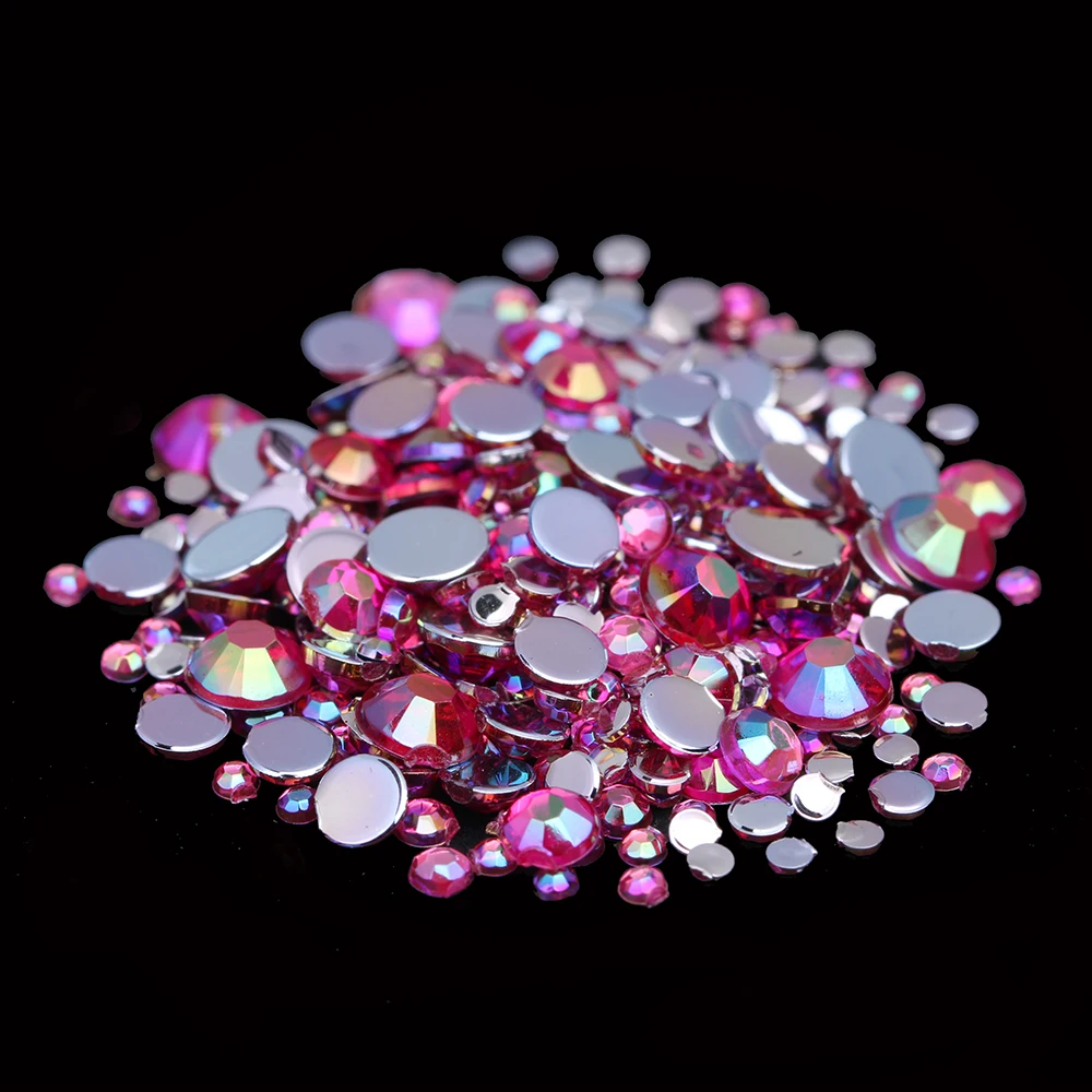 Смарт цвет акриловые стразы розовый AB обувь украшения одежды сверкающие новые