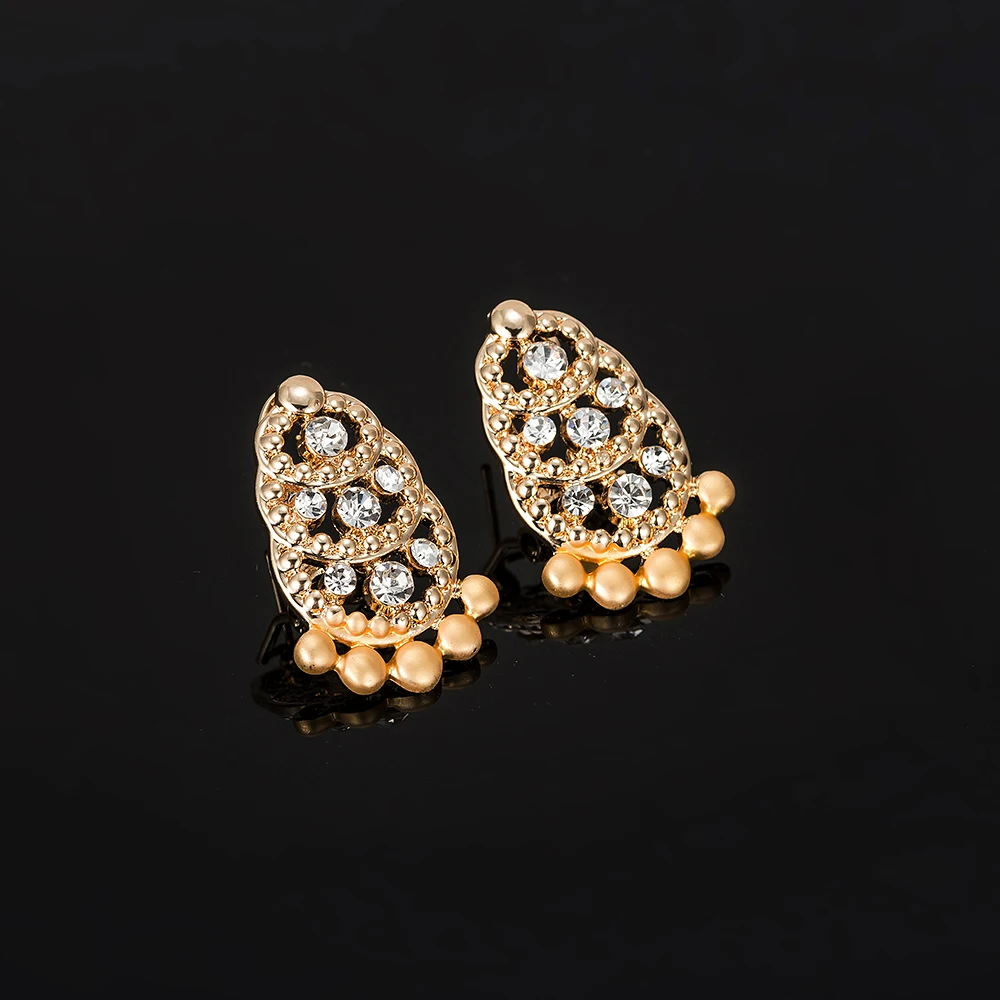 Новинка 2019 Ювелирный Комплект с эфиопской улиткой золотого цвета для свадьбы в