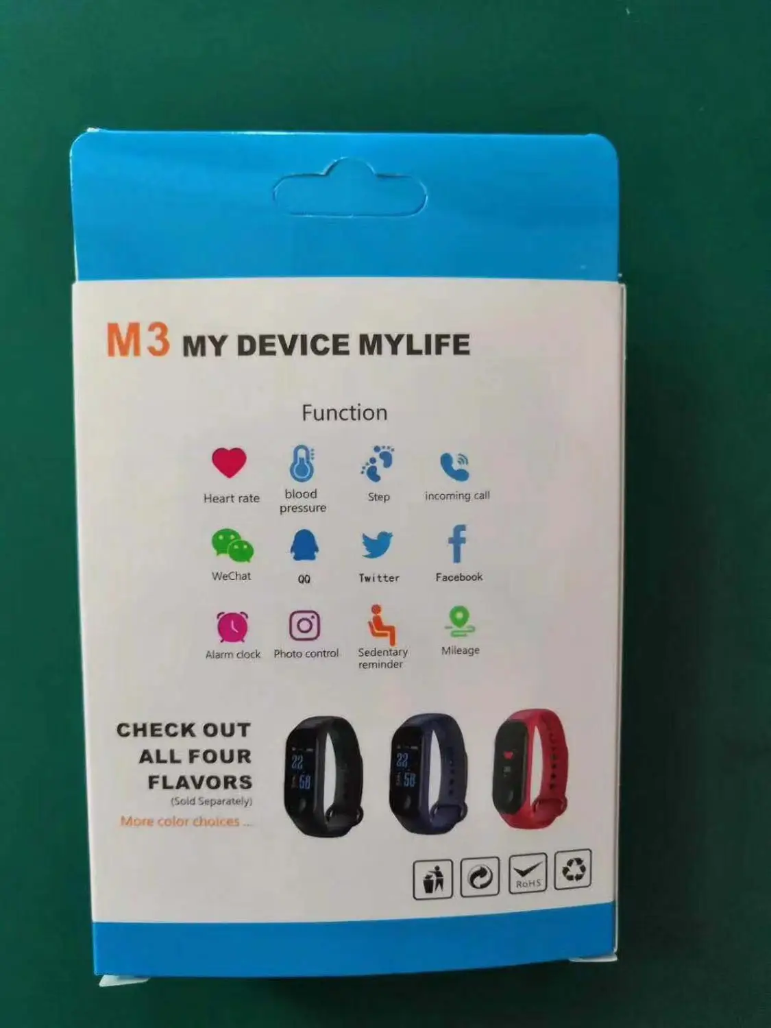 Смарт браслет M3 Plus с цветным экраном диагональю 0 96 дюйма и