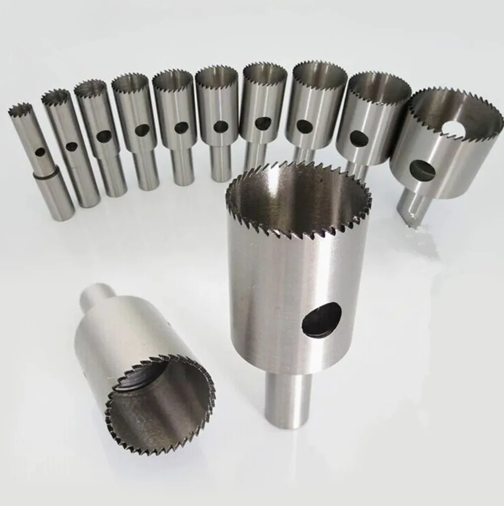 

10 pcs 8mm SHK Fine tooth ball knife Hole cutter Wood bead machine tools 6-28MM