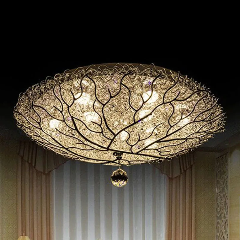 

Restaurant study bedroom Chandeliers lamps romantic nest for children round crystal ornaments Modern LED Chandeliers Lights mini