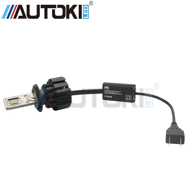 Autoki H4 H7 H11 9006 9005 P9 Автомобильные светодиодные фары 100 Вт 13600LM лампы дальнего ближнего света все в одном автомобильные лампы