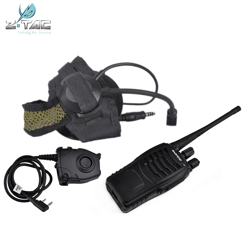 Наушники Z Tactical Airsoft Military Selex TASC1 гарнитура и наушники Peltor PTT для BAOFENG888S Kenwood Walkie Talkie
