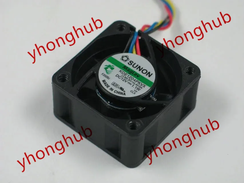 SUNON KDE1204PKVX 13.MS. B3745.AF.GN AC/DC 12V 1 W 4 проводной 40x40x20 мм Сервер вентилятор охлаждения|square