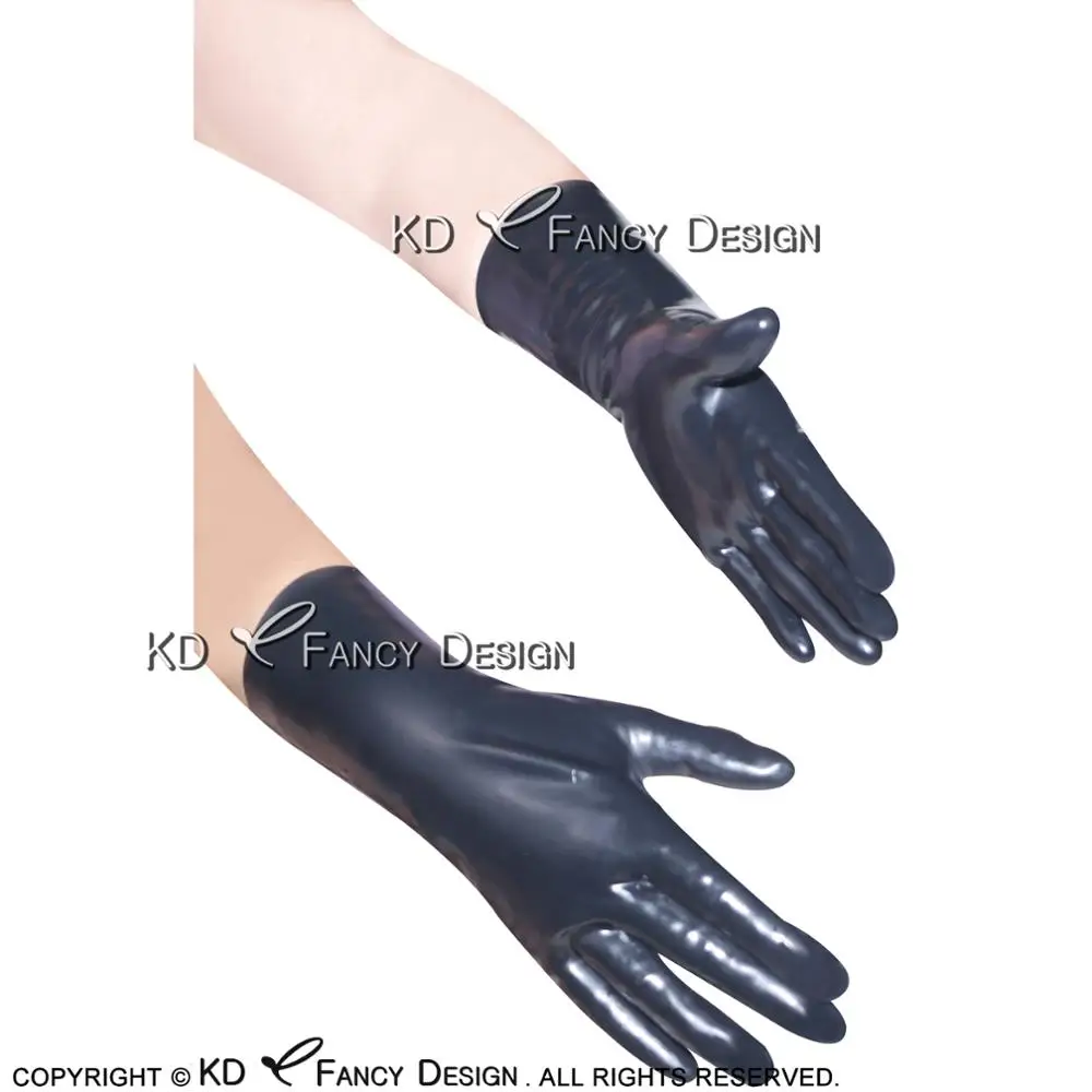 Черные сексуальные короткие латексные перчатки резиновые рукавицы|gloves rubber|gloves