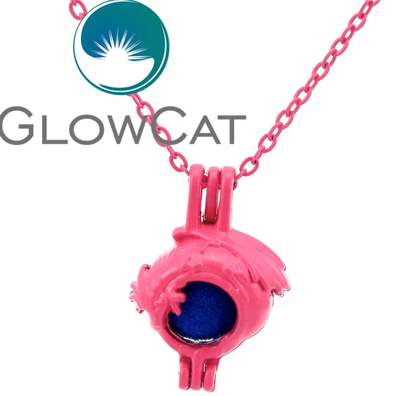 GLOWCAT RR243 Горячий Розовый Готический Дракон бусины клетка ароматерапия эфирное